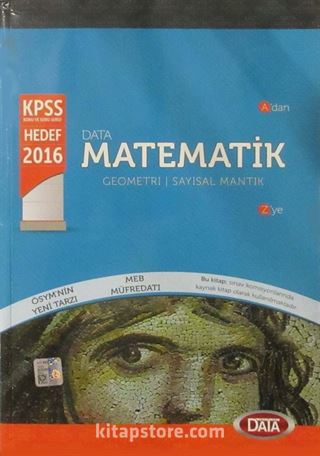 2016 KPSS Matematik Konu Anlatımlı Geometri - Sayısal Mantık
