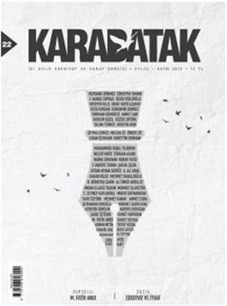 Karabatak İki Aylık Edebiyat ve Sanat Dergisi Eylül-Ekim 2015 Sayı:22