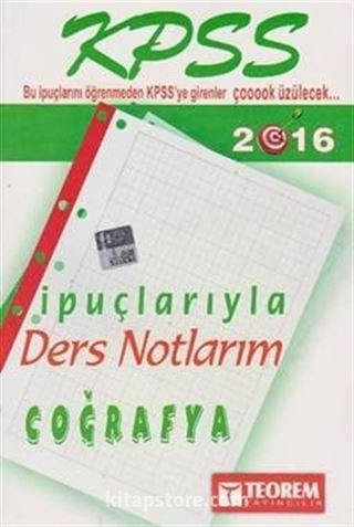 2016 KPSS Coğrafya İpuçlarıyla Ders Notlarım