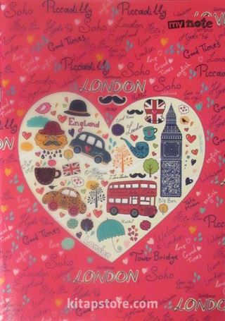 Mynote Defter 40 Yaprak (Düz Çizgili - 18,5x26)