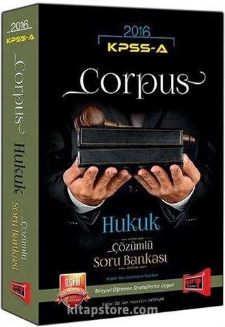 2016 KPSS A Grubu Corpus Hukuk Çözümlü Soru Bankası