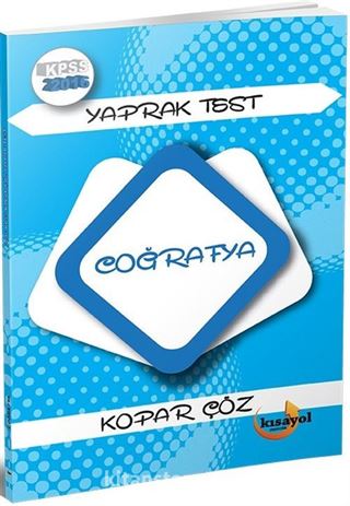 2016 KPSS Kopar Çöz Coğrafya Yaprak Test