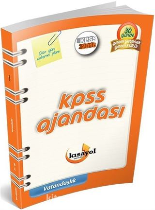 2016 KPSS Vatandaşlık Ajandası