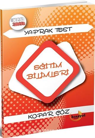 2016 KPSS Kopar Çöz Eğitim Bilimleri Yaprak Test