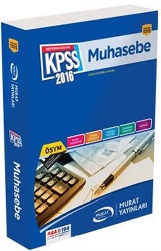 2016 KPSS A Muhasebe Konu Anlatımlı