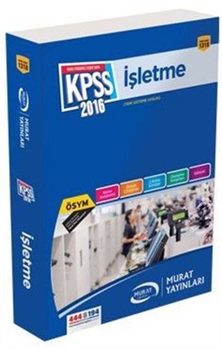 2016 KPSS A İşletme Konu Anlatımlı (Kod:1318)