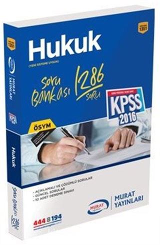 2016 KPSS Hukuk Soru Bankası