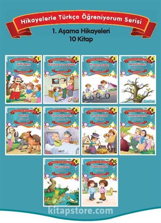 Hikayelerle Türkçe Öğreniyorum 1. Aşama (10 Kitap)
