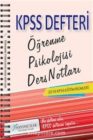 2016 KPSS Eğitim Bilimleri Öğrenme Psikolojisi Ders Notları