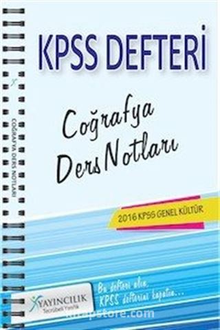 2016 KPSS Genel Kültür Coğrafya Ders Notları