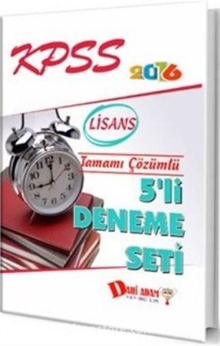2016 KPSS Lisans Tamamı Çözümlü 5'li Deneme Seti
