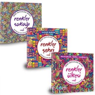 Büyükler İçin Boyama Kitabı Seti (3 Kitap)