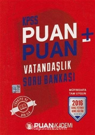 2016 KPSS Genel Yetenek Genel Kültür Puan Puan Vatandaşlık Soru Bankası
