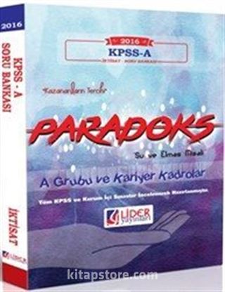 2016 KPSS A İktisat Paradoks Soru Bankası (İKT-SB-111)