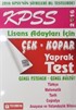 2016 KPSS Lisans Adayları İçin Çek-Kopar Yaprak Test Genel Yetenek Genel Kültür
