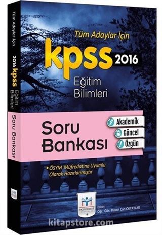 2016 KPSS Eğitim Bilimleri Soru Bankası