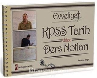 2016 KPSS Evveliyat Tarih Video Ders Notları