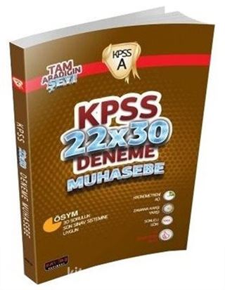 2016 KPSS 22x30 Deneme Muhasebe