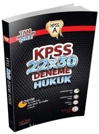 2016 KPSS 22x30 Deneme Hukuk