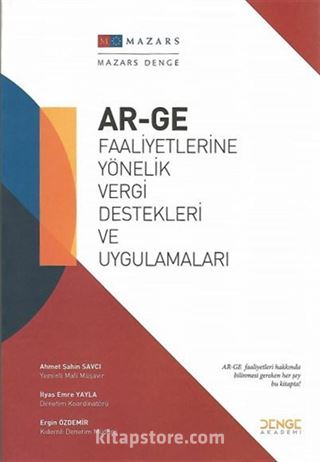 Ar-ge Faaliyetlerine Yönelik Vergi Destekleri ve Uygulamaları