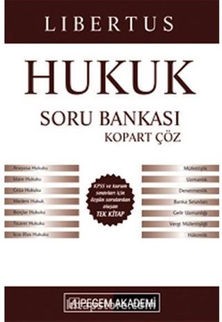 2016 KPSS A Grubu Libertus Hukuk Soru Bankası (Kopart Çöz)