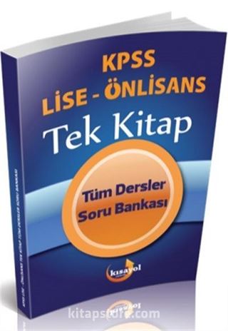 KPSS Lise Önlisans Tüm Dersler Soru Bankası Tek Kitap