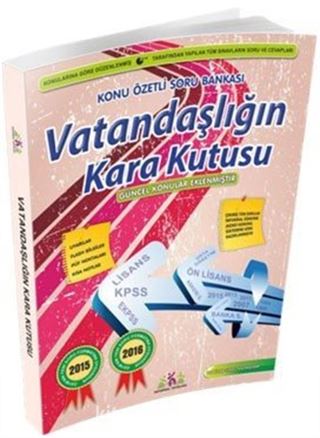 2016 KPSS Vatandaşlığın Kara Kutusu Konu Özetli Soru Bankası