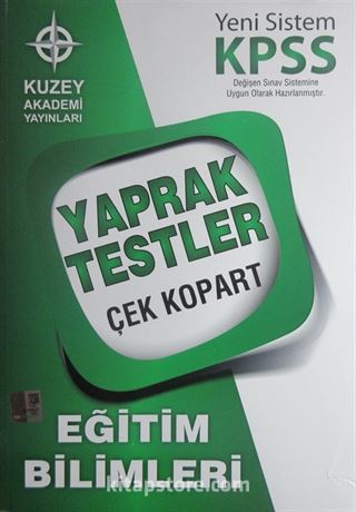 2016 KPSS Eğitim Bilimleri Yaprak Testler Çek Kopart