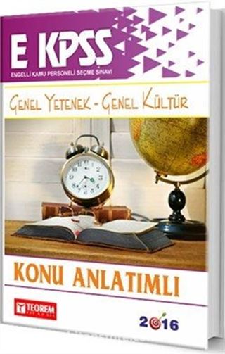 2016 E-KPSS Genel Yetenek Genel Kültür Konu Anlatımlı