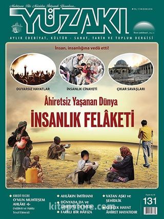 Yüzakı Aylık Edebiyat, Kültür, Sanat, Tarih ve Toplum Dergisi / Sayı:131 Ocak 2016