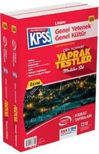 2016 KPSS Genel Yetenek Genel Kültür Çek Kopart Yaprak Test