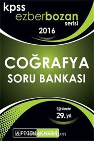 2016 KPSS Ezberbozan Coğrafya Soru Bankası
