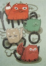 Kediler (El Yapımı Defter-Büyük Boy)