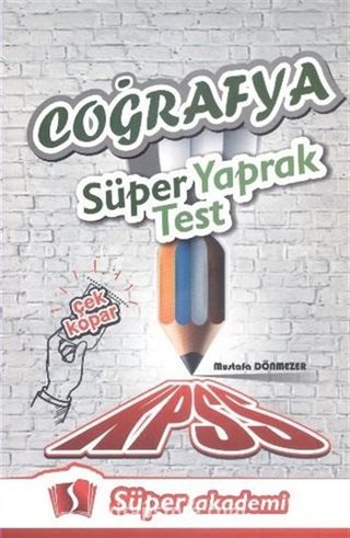 KPSS Coğrafya Süper Yaprak Test