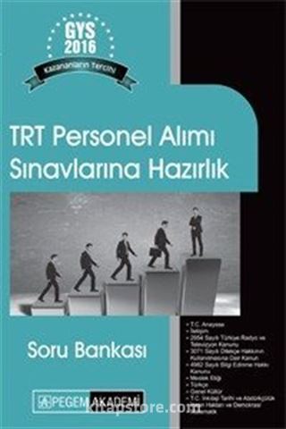 2016 TRT Personel Alımı Görevde Yükselme Sınavlarına Hazırlık Soru Bankası