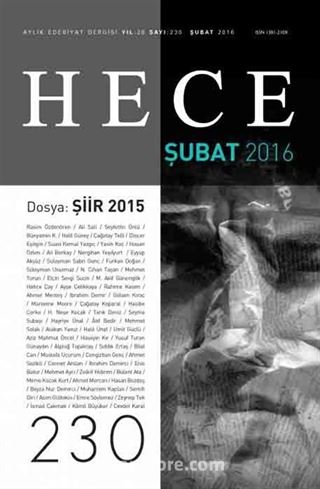 Sayı:230 Şubat 2016 Hece Aylık Edebiyat Dergisi