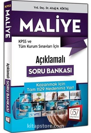 2016 KPSS ve Tüm Kurum Sınavları İçin Açıklamalı Maliye Soru Bankası