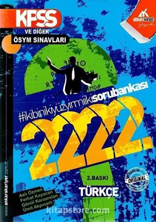 2016 KPSS Türkçe 2222 Soru Bankası
