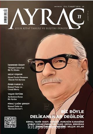 Ayraç Aylık Kitap Tahlili ve Eleştiri Dergisi Sayı:77 Mart 2016