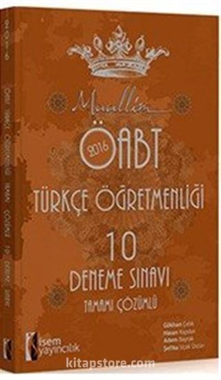 2016 KPSS Muallim Türkçe Öğretmenliği Tamamı Çözümlü 10 Deneme Sınavı