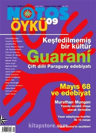 Notos Öykü İki Aylık Edebiyat Dergisi Nisan-Mayıs 2008 Sayı:9