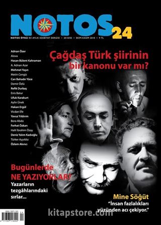 Notos Öykü İki Aylık Edebiyat Dergisi Ekim-Kasıml 2010 Sayı:24
