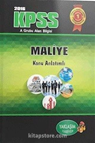 2016 KPSS A Maliye Konu Anlatımlı