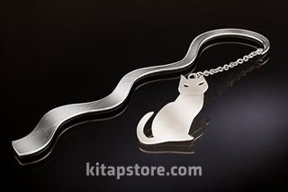 Askılı Kedi (Gümüş Kaplama Ayraç)