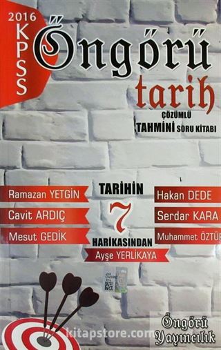 2016 KPSS Öngörü Tarih Çözümlü Tahmini Soru Bankası