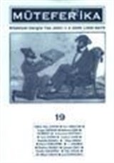 Müteferrika / Kitabiyat Dergisi Yaz 2001-1