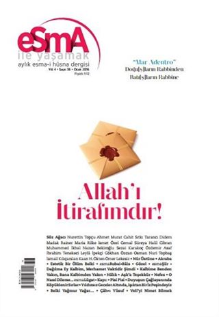 Esma İle Yaşamak Aylık Esma-i Hüsna Dergisi Sayı:36 Ocak 2016