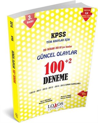 2016 KPSS Güncel Olaylar 100+2 Deneme Kitabı