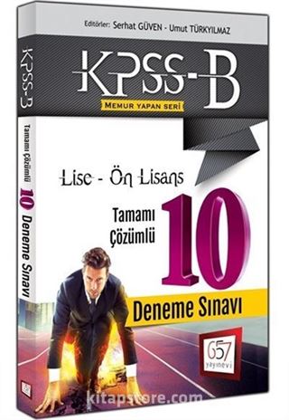 2016 KPSS B Lise Ön Lisans Tamamı Çözümlü 10 Deneme Sınavı