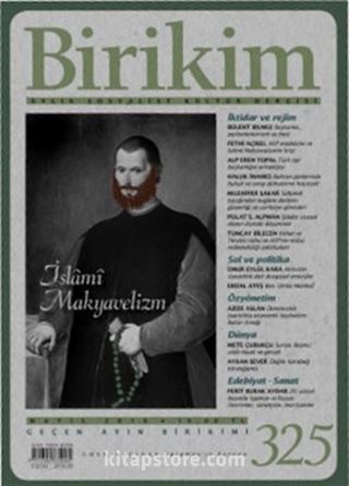 Birikim / Sayı:325 Mayıs Yıl:2016 / Aylık Sosyalist Kültür Dergisi